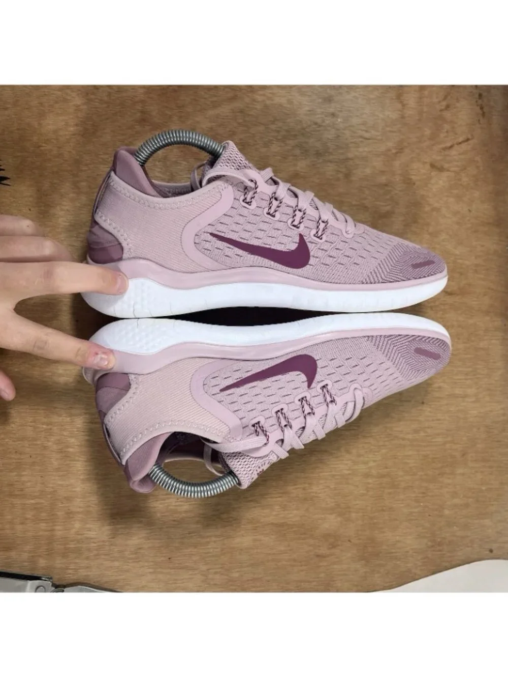 Nike Free RN 2018 Women's Size 9 Running Shoes Plum Chalk True Berry